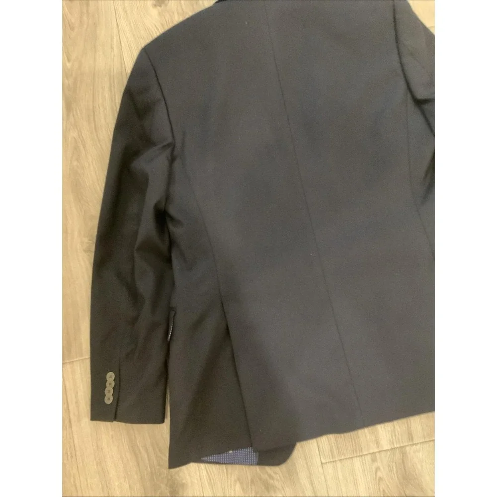 Michael Kors Rn 90736 38l Navy Suit Coat Multiple Interior Pockets